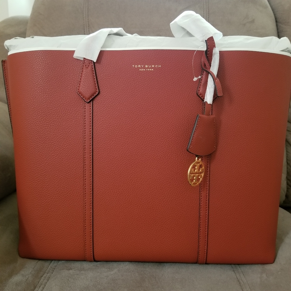 TORY BURCH PERRY TRIPLE-COMPARTMENT TOTE (NWT)